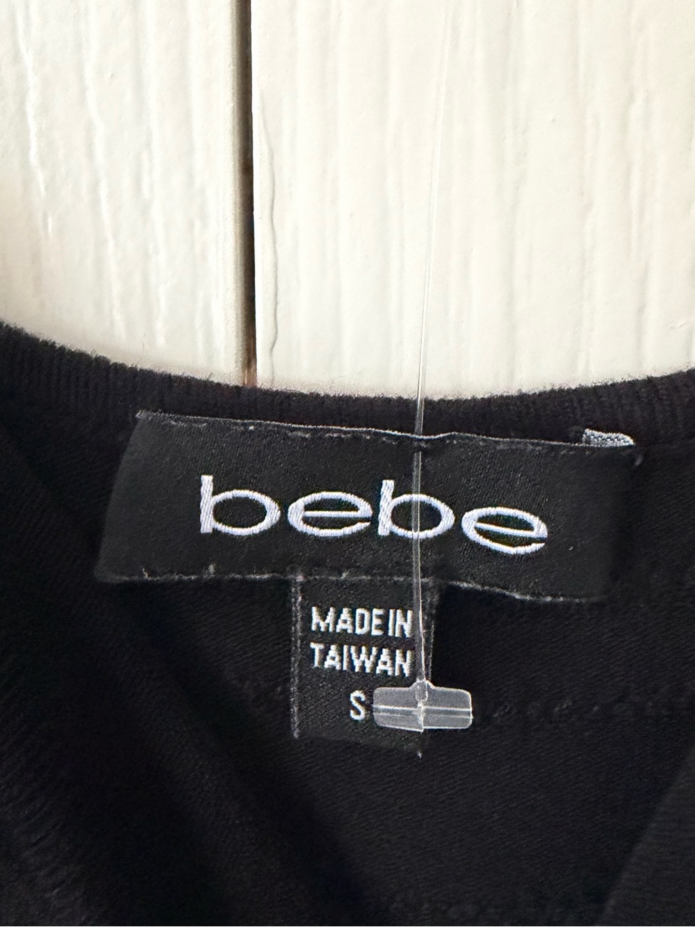 bebe Black Lace-Trim Mini Dress - Picture 2 of 4